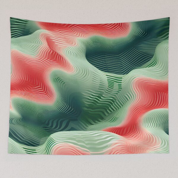 Item preview, Abstract Ebb and Flow: Coral Reefs to Seagrass designed and sold by VectorPlace.