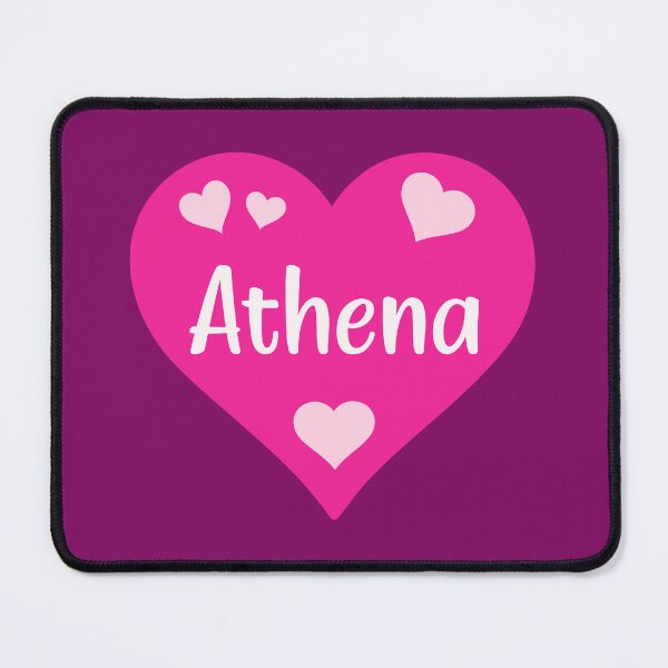 Item preview, Athena Name Pink Heart  designed and sold by Jeallan Designs.