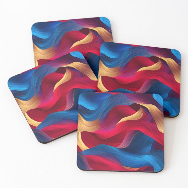 Item preview, Vivid Silk Waves: An Abstract Fusion designed and sold by VectorPlace.