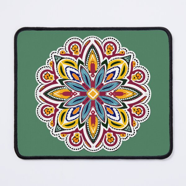 Item preview, Colorful Floral Rangoli Art - Design & Pattern designed and sold by Jollys-ArtShop.