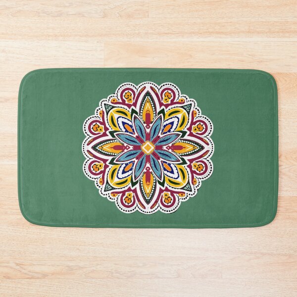 Item preview, Colorful Floral Rangoli Art - Design & Pattern designed and sold by Jollys-ArtShop.