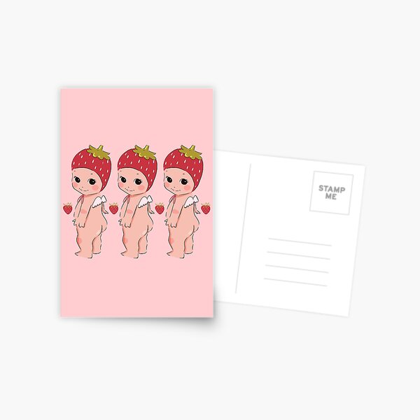 Item preview, Three Strawberry Cherubs |  Strawberry Angel Inspired Trinket designed and sold by KittyStrand.
