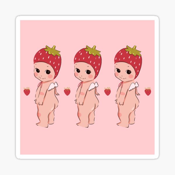 Item preview, Three Strawberry Cherubs |  Strawberry Angel Inspired Trinket designed and sold by KittyStrand.
