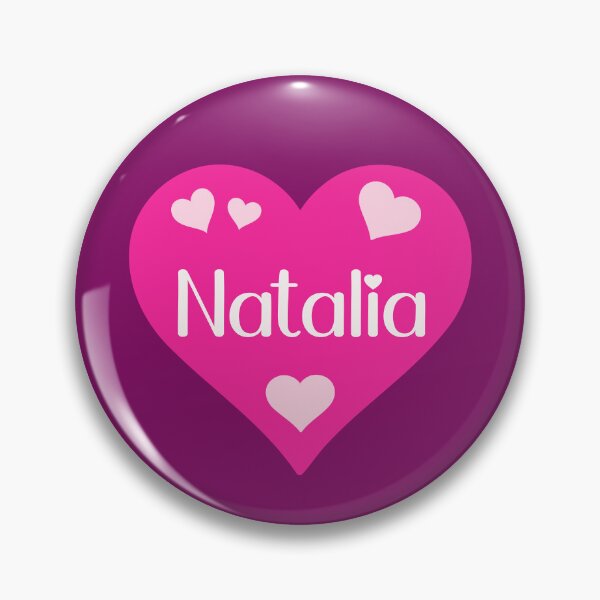 Item preview, Natalia Name Pink Heart  designed and sold by Jeallan Designs.