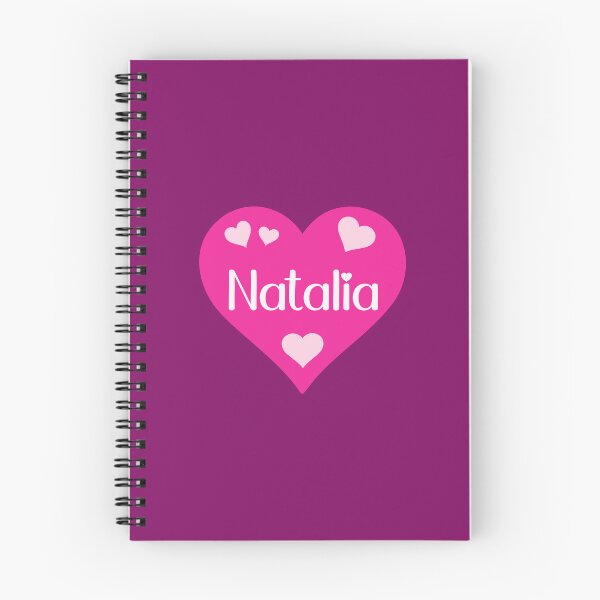 Item preview, Natalia Name Pink Heart  designed and sold by Jeallan Designs.