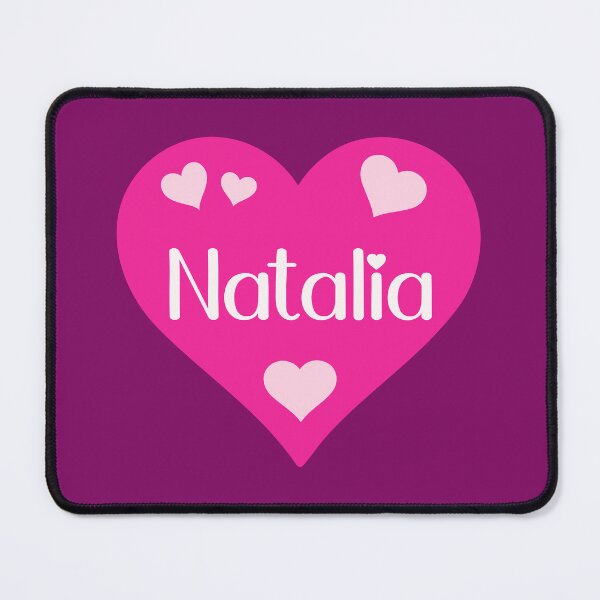 Item preview, Natalia Name Pink Heart  designed and sold by Jeallan Designs.