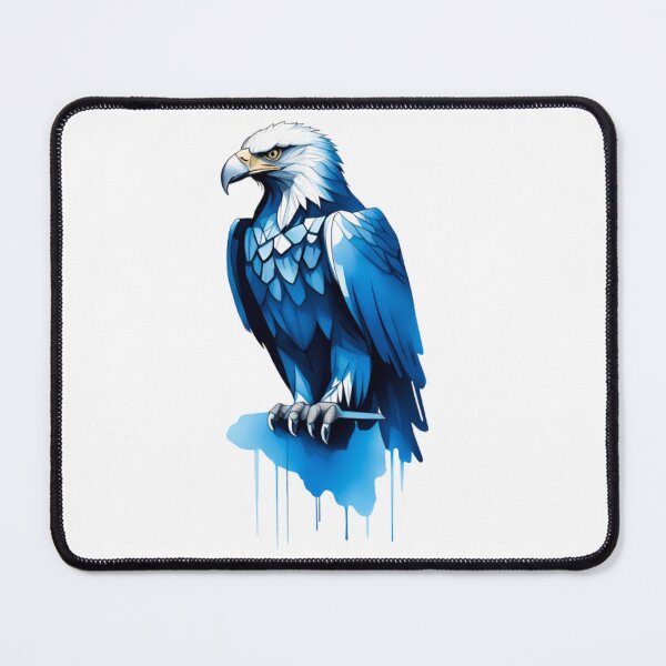 Item preview, Abstract blue eagle art designed and sold by KorArtStudio.