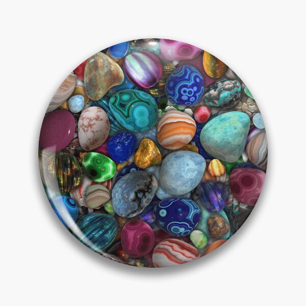 Item preview, Colorful Polished Stones  designed and sold by k9printart.