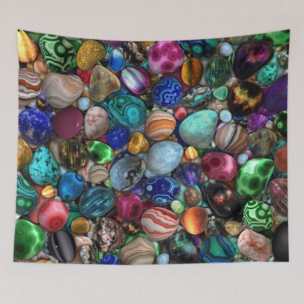 Item preview, Colorful Polished Stones  designed and sold by k9printart.
