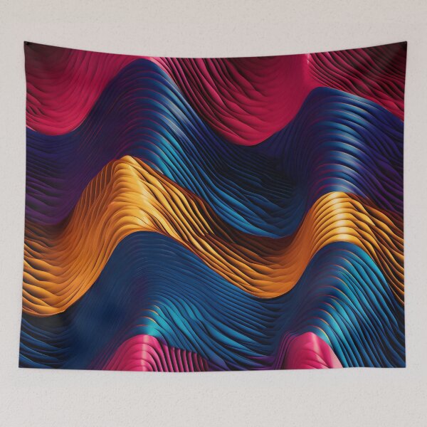 Item preview, Electric Ribbons: Neon Wave Abstraction designed and sold by VectorPlace.