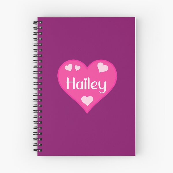 Item preview, Hailey Name Pink Heart  designed and sold by Jeallan Designs.