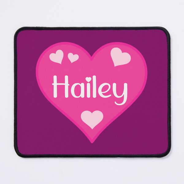 Item preview, Hailey Name Pink Heart  designed and sold by Jeallan Designs.
