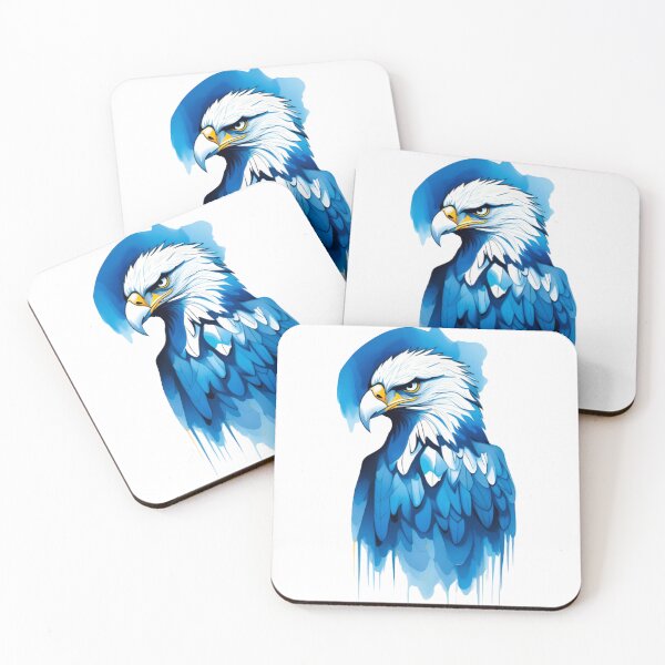 Item preview, Cool Abstract blue eagle art designed and sold by KorArtStudio.