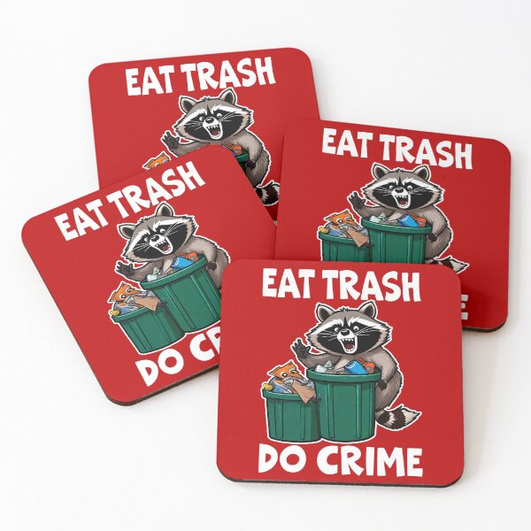 Item preview, Eat Trash Do Crime, Live Fast Eat Trash, Funny Raccoon designed and sold by Porcupine Tees ⭐⭐⭐⭐⭐.