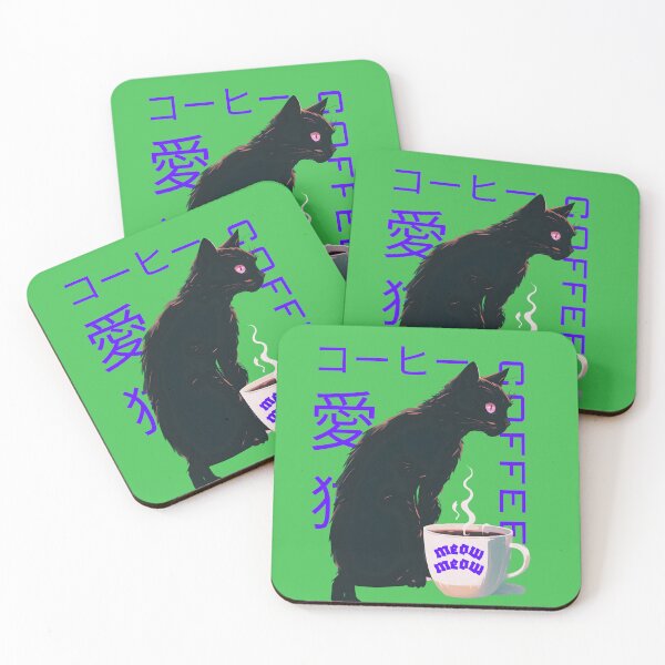 Item preview, cat and coffee winter arc designed and sold by Catophile.