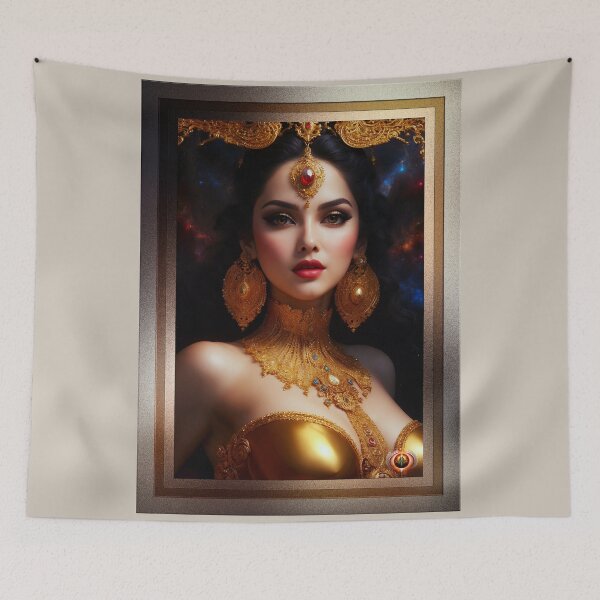 Item preview, Atronia Against The Backdrop Of Captivating Cosmic Beauty AI Concept Art by Xzendor7 designed and sold by Xzendor7 Digital Art Creations.