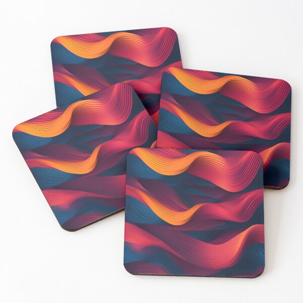 Item preview, Fiery Flow: Ribbons of Heat Abstract designed and sold by VectorPlace.