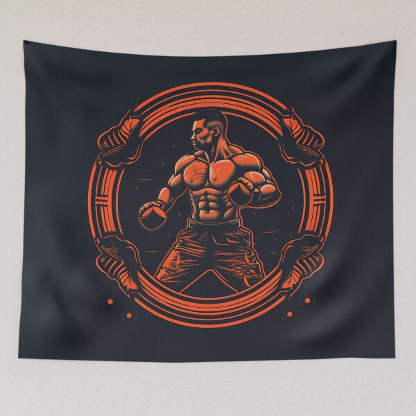 Item preview, “Muay Thai Warrior: Unleash the Spirit” designed and sold by Art-Vortex-fr.