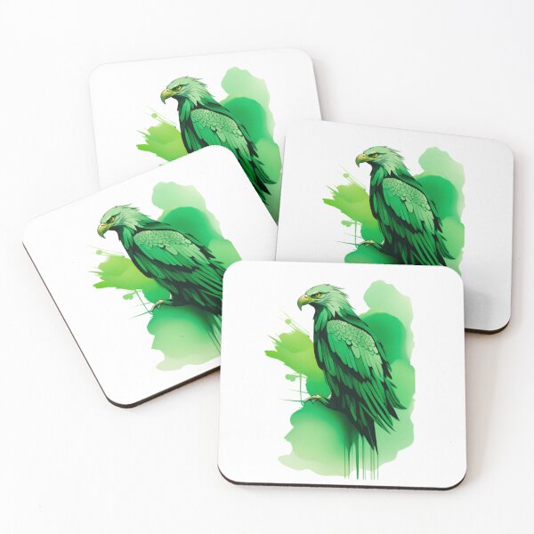 Item preview, Cool Abstract green eagle art designed and sold by KorArtStudio.
