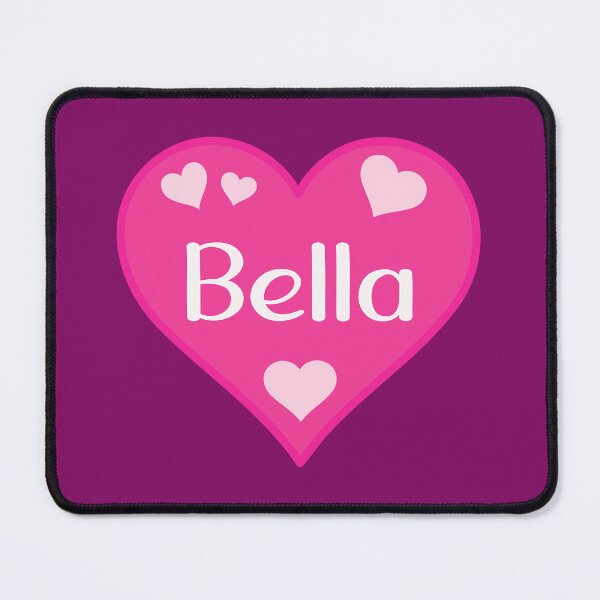 Item preview, Bella Name Pink Heart designed and sold by Jeallan Designs.