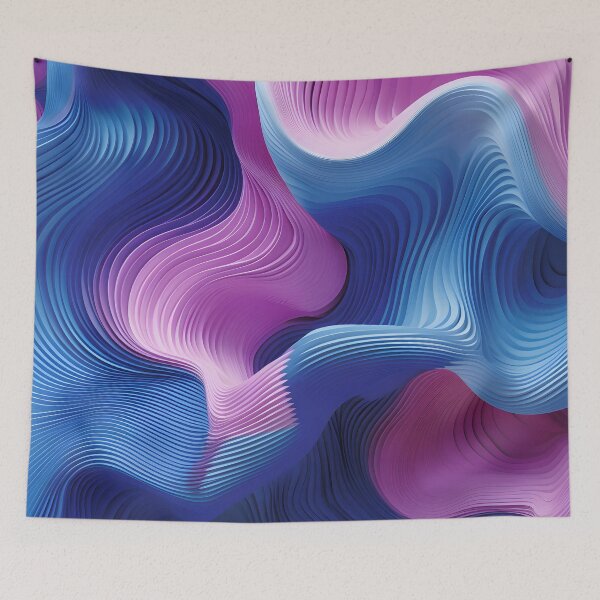 Item preview, Abstract Rhythms: Magenta Meets Azure designed and sold by VectorPlace.