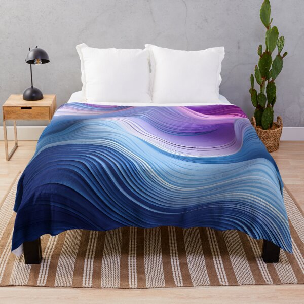 Item preview, Spectral Waves: Lavender Hues and Azure Tides designed and sold by VectorPlace.