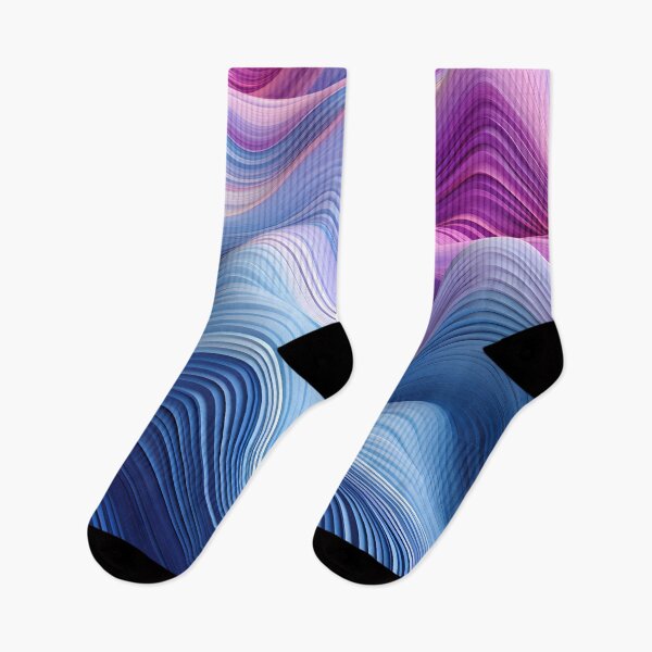 Item preview, Spectral Waves: Lavender Hues and Azure Tides designed and sold by VectorPlace.