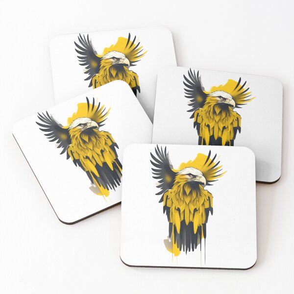 Item preview, Abstract yellow eagle art designed and sold by KorArtStudio.