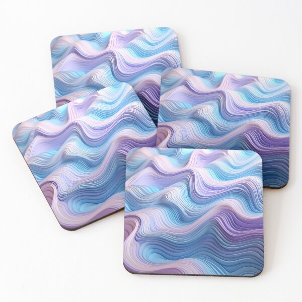 Item preview, Tranquil Waves: A Symphony in Blue and Violet designed and sold by VectorPlace.