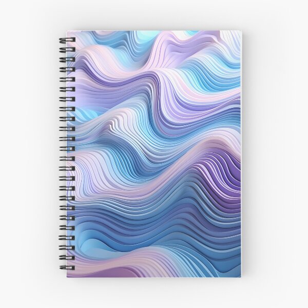 Item preview, Tranquil Waves: A Symphony in Blue and Violet designed and sold by VectorPlace.