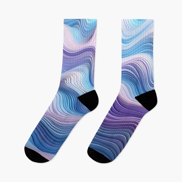 Item preview, Tranquil Waves: A Symphony in Blue and Violet designed and sold by VectorPlace.