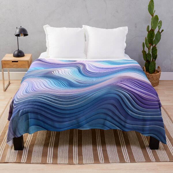 Item preview, Tranquil Waves: A Symphony in Blue and Violet designed and sold by VectorPlace.