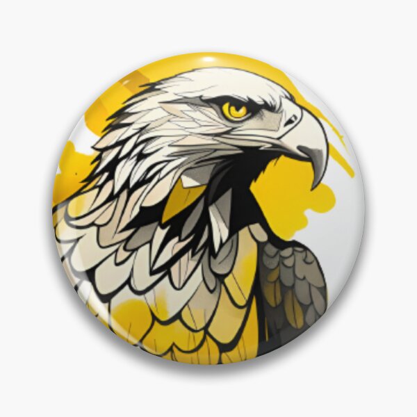 Item preview, Cool Abstract yellow eagle art designed and sold by KorArtStudio.