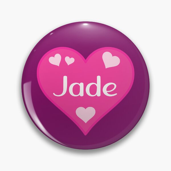 Item preview, Jade Name Pink Heart  designed and sold by Jeallan Designs.