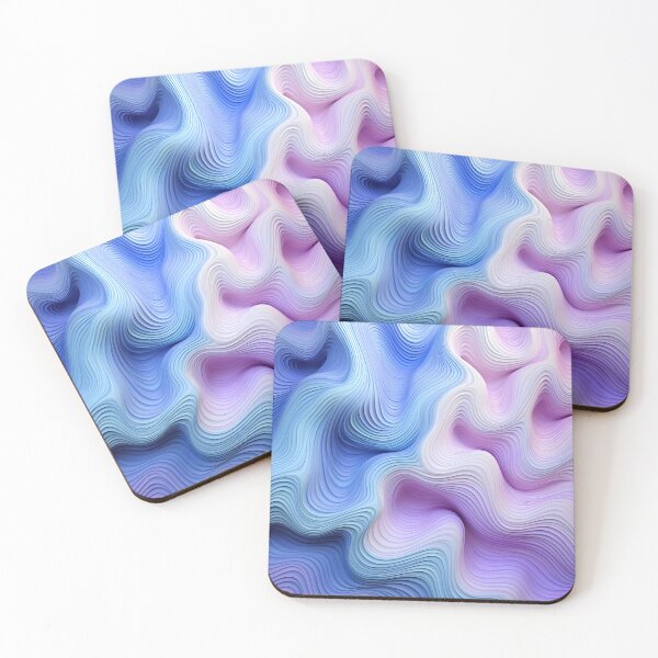 Item preview, Spectral Curves: Harmonizing Lavender and Sky designed and sold by VectorPlace.