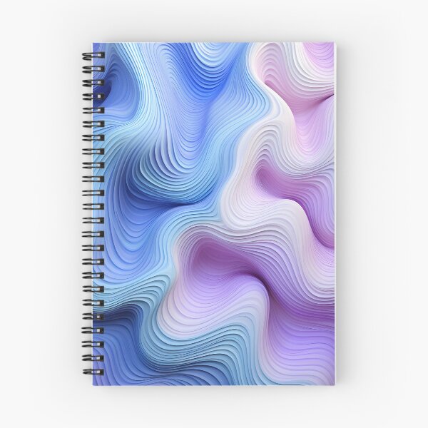 Item preview, Spectral Curves: Harmonizing Lavender and Sky designed and sold by VectorPlace.