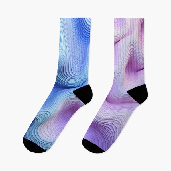 Item preview, Spectral Curves: Harmonizing Lavender and Sky designed and sold by VectorPlace.