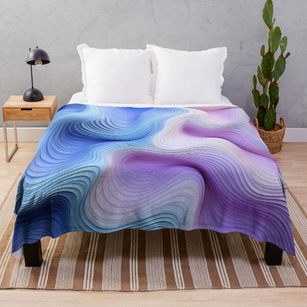Item preview, Spectral Curves: Harmonizing Lavender and Sky designed and sold by VectorPlace.