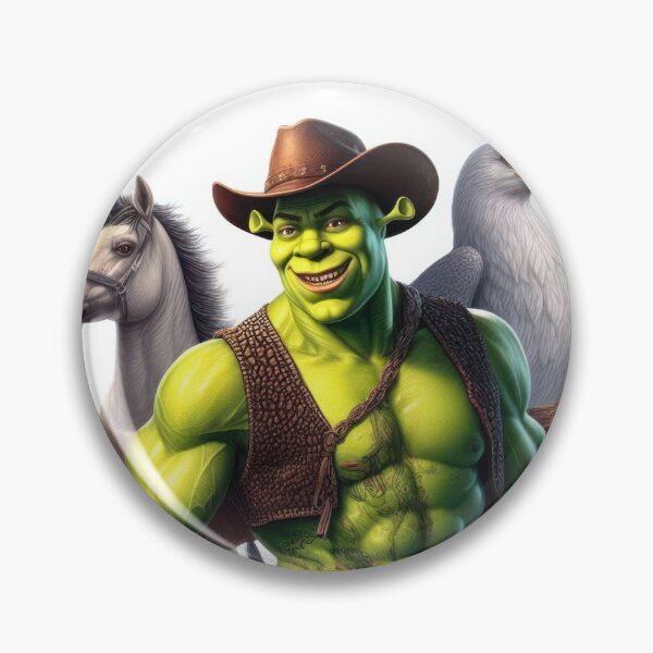 Item preview, Sexy Muscled Cowboy Shrek designed and sold by atikus.