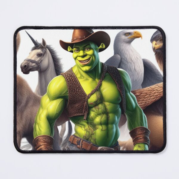 Item preview, Sexy Muscled Cowboy Shrek designed and sold by atikus.