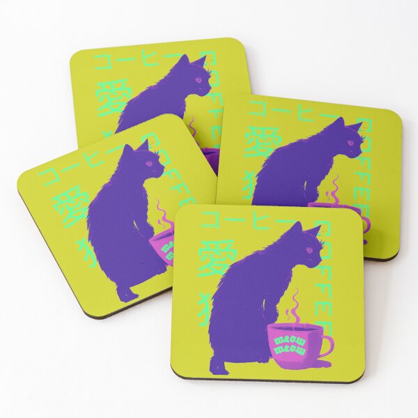 Item preview, cat and coffee winter arc designed and sold by Catophile.