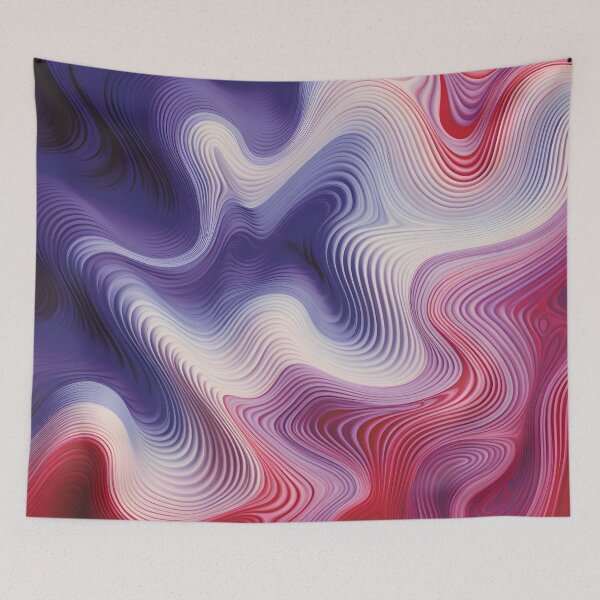 Item preview, Abstract Whirl: The Dance of Crimson and Violet designed and sold by VectorPlace.
