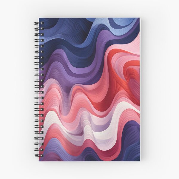 Item preview, Rippling Serenity: Waves of Blush and Midnight designed and sold by VectorPlace.