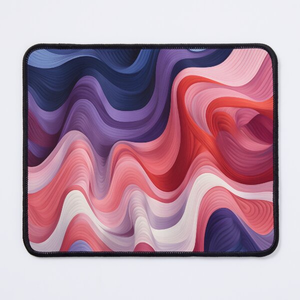 Item preview, Rippling Serenity: Waves of Blush and Midnight designed and sold by VectorPlace.
