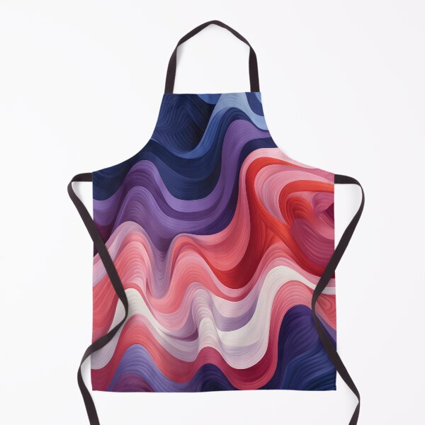 Item preview, Rippling Serenity: Waves of Blush and Midnight designed and sold by VectorPlace.