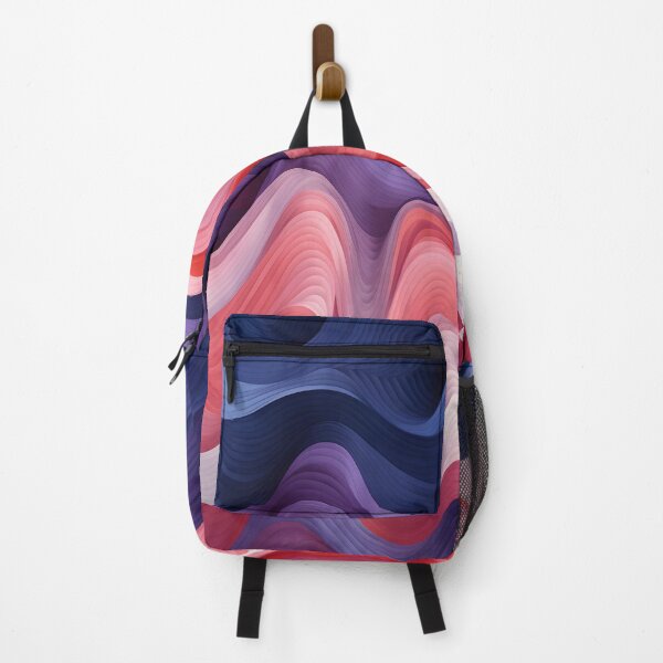 Item preview, Rippling Serenity: Waves of Blush and Midnight designed and sold by VectorPlace.