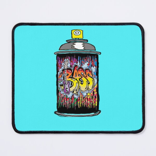 Item preview, bass guitar spray can drip art by LowEndGraphics designed and sold by LowEndGraphics.
