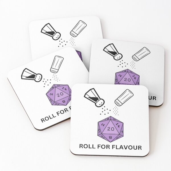 Artikelvorschau, Roll for Flavour – Dungeons and Dragons Gifts entworfen und verkauft von Melty Shirts.