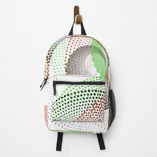 Item preview, Design of three dotted spirals overlapping in green and red colors designed and sold by ericrautenbach.
