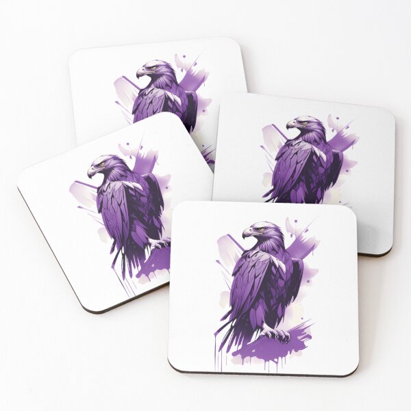 Item preview, Abstract purple eagle art designed and sold by KorArtStudio.